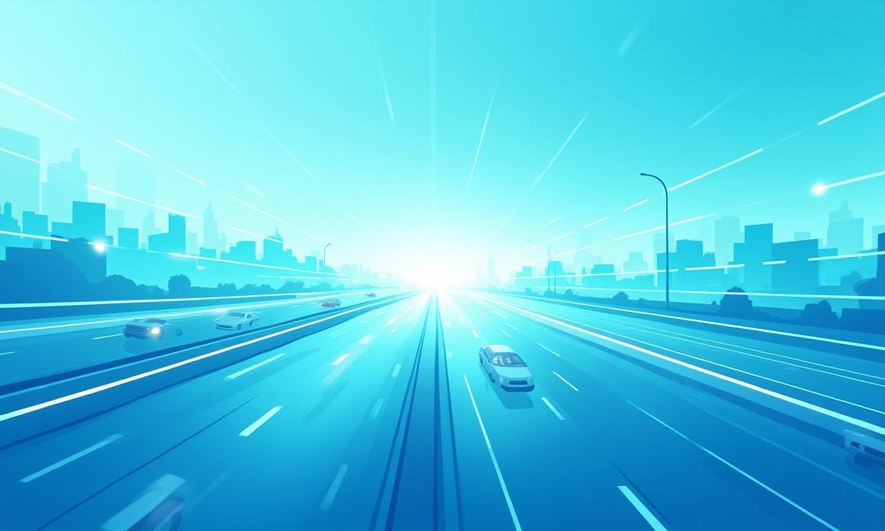 Stilisierte Verkehrsgrafik im Hintergrund